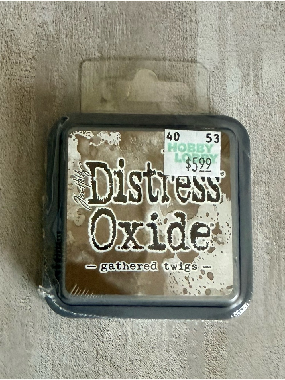 Tim Holtz GRUNDEBOARD, Distress Oxide & Foundry Wax (Gold-Silver-Copper-Bronze) - Picture 6 of 7